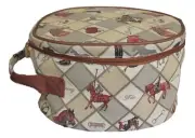 Equestrian Sport Horse Design Tapestry Riding Safety Helmet Storage bag