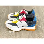 高质量 NEW BALANCE 327 NB白底 黑白藍 樂高 拼接 韓系 彩色 MS327PBB