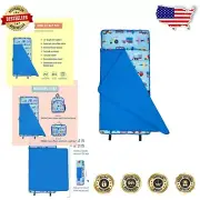Travel-Friendly 43-Inch Toddler Nap Mat with Pillow - Cozy & Easy to Clean