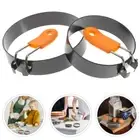2pcs Frying Egg Shaper Stainles Pancake Round Egg Cooker Rings