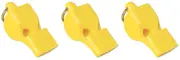 Fox 40 Classic Official 3-Chamber Pealess Whistle, Yellow (3-Pack)