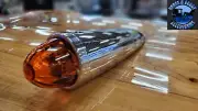 glass lens watermelon chrome heavy die cast housing dark amber old school 93703
