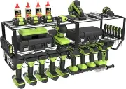 simesove Power Tool Organizer,Heavy Duty Metal Tools Shelf Utility Rack,Wall Mou