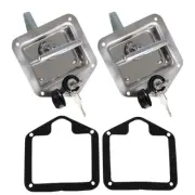 2X T Handle Locks Tool Box STAINLESS STEEL & Keys Tool Box Camper Trailer UTE AU