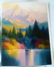 "Tranquil Shores", (1) Leanin' Tree Sympathy Greeting Card New With (1) Envelope