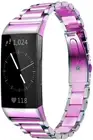 For Fitbit Charge 4 / 3 / HR Rainbow Stainless Steel Watch Band Wrist Strap