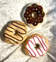 3 Pack Donut Cat Catnip Toys Kitten Chew Knickknack Sprinkles Interactive Pillow
