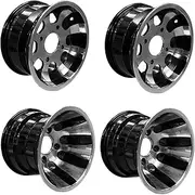 TDR 2 Set Alloy Wheel Rims 21x7-10" Front & 22x11-10" Rear for Quad Dirt Bike ATV Buggy Off-Road - A356/AC4CH OEM Grade Aluminum