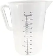 Trenton Plastic Polypropylene Graduated Measuring Jug, 2.0 Litre Capacity