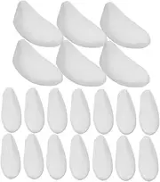 [Gatuida] 10 Pairs Shoe Stretcher Shoe Shape Keeping Tool Men's Shoe Pads Shoes Trees Support Part Shoe Sole Inserts Shoe Shaper Inserts Hand-making Insoles Shoes Sole Men Foam White