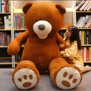 100-260cm Cheap Giant Unstuffed Empty Teddy Bear Skin Coat Soft Big Skin Shell Semi-Finished Plush Boys Classic Kids Doll Gift 130cm Bearskin shell...