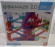 New - MindWare Q-BA-MAZE 2.0 Rails Extreme Set - Ages 6+ | Marble Run