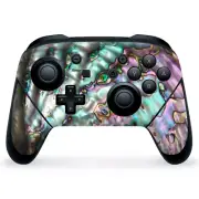 Nintendo Switch Pro Controller Skin Decal Vinyl Wrap - Abalone Pink Green