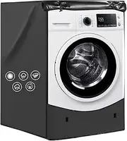 Washing Machine Cover for Front-Loading，Heavy Duty 420D Oxford Washer and Dryer Covers Waterproof,Easier to Cover by Waterproof Zipper，Universal Washer Dryer Cover Fit for Most Front-loading Machine