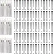 HARFINGTON 100pcs Exacto Knife Blades #4 Hobby Knife Replacement Blades Spare Precision Exacto Blades Hobby Knife Blade Refills for DIY, Art, Cutting, Carving, Scrapbooking, Stencil