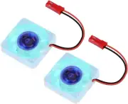 Makerfocus 2Pcs Raspberry Pi 4B Fan, Raspberry Pi Cooling Fan DC Brushless CPU Q