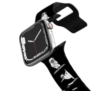 Apple Watch Series 1-3 (38mm) Impact Band Pug Yoga B&W
