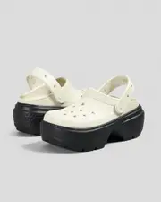 [Crocs] Crocs Women's Stomp Clogs Shoes in Linen Cream Size M6W8 M6W8 Linen Cream