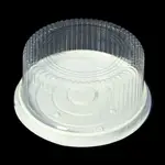 【嚴選SHOP】5入6吋 自扣盒 塑膠蛋糕盒 圓形蛋糕盒 塑料盒 蛋糕保鮮盒 蛋糕盒 古早味蛋糕 起司蛋糕 【S027】