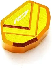 Compatible with YZF R1 YZFR3 YZF R6 YZF R7 R25 YZF-R125 R15 V3 CNC Motorcycle Switch Button Turn Signal Switch Keycap Accessoriesc (Size : Gold-R7)