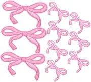 LALAFINA 10pcs Bow Iron on Embroidery Patterns Bowknot Patches for Clothing Patches Embroidered Bowknot Appliques