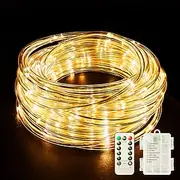 LED Rope Lights LED String Lights Outdoor Waterproof IP65 Christmas Fairy Lights 30m-300Leds 22m-200Leds 12m-100Leds 7m-50Leds 8 Modes Battery Powered Dimmable
