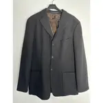 STRELLSON 瑞士 品牌 黑色 條紋 羊毛 西裝 外套 C253005 Y