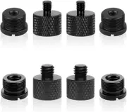 8Pcs Micro Thread Adapter, Mic Stand Adapter Thread Adapter, 5/8 Female to 3/8 M