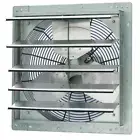 3852 CFM Silver Electric Powered Gable Mount Shutter Fan/Vent