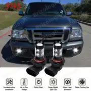 LED Fog Lights For Ford Ranger 2001-2011 Super Bright 80W Bulbs H10 9145 9140 (for: Ford)