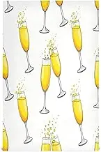 RPLIFE Champagne Yellow Wine Kitchen Tea Towels, 28x18 Decorative Tea Towels for Bread Making, Set of 4