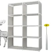 NNETM Discover the perfect blend of form and function in this double-grid bookshelf