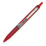 26064 Pilot Precise V5 RT Rollingball Pen, Ex Fine 0.5mm, Red, Pack of 3