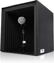 Pyle Recording Shield Box-Microphone Foam Booth Cube, Sound Dampening Filter-Audio Acoustic Noise Isolator Platform w/Wedgie Padding, Studio, Podcast, Vocal Use PSIB27