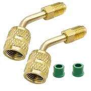 Brass Quick Adapter 5/16 Female to 1/4 Male SAE for Mini Split System HVAC