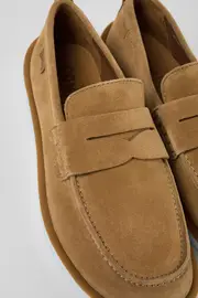 Wagon Brown Nubuck Moccasin for Men