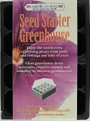 Seed Starter Greenhouses w Clear Dome 12 Cell Pots