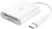 USB C to SD Card Reader, SD/MicroSD to USB C Card Reader Adapter [Thunderbolt 3]
