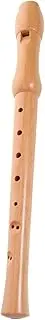EXQUIMEUBLE Wooden Recorder Flute Educational Music Instrument for Sound Rich Tone for Learning and Practicing Melodies Portable Musical