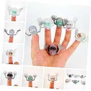 HONITANO Mini Ghost Head Finger Puppet Safe Plastic Storytelling Props for Engaging Parent Interaction Role Play Fun Imagination Activities