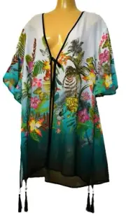 TS TAKING SHAPE plus size M / 20 Marcello Kimono sexy sheer floaty NWT rrp$150!