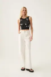 Decora Logo Sprinkle Knit Top