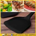 Non-Stick Spatula Silicone Heat-Resistant Turner Shovel Cooking Tool (Black .