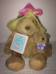 Hallmark Bearnadette Cuddlesworth & Baby Fuzzmore Plush Teddy Bear Set NWT