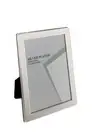 Viceni Plated Flat Edge Photo Frame, 3.5 by 5-Inch, Silver Plated