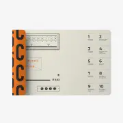 Lofree Full size 900mm x 400mm x 3mm Desk Mat (Vintage Orange)