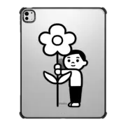 iPad Pro 13-inch (M4) iPad Impact Case Flower Boy