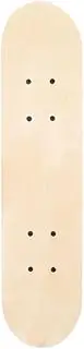 Lyaciomn 58.5cm Skateboard Deck Maple Skate Board Blank Adults Kids DIY Hand-Painted Decorative Board Double Rocker Easy Install Easy to Use