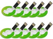 Personalized Card USB Flash Drive, Bulk Custom Round Card USB 2.0 Flash Drives, Ideal for Businesses, Corporations, Educational Institutions, Photography & Music Studios (8 GB,100PCS)