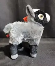 NWT Wild Republic 8” Mini Baby Goat Stuffed Animal Plush Realistic B & W Grey